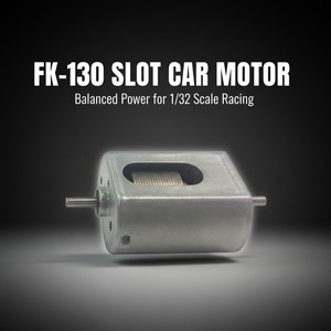 มอเตอร์ DC แบบสองเพลา FK-130 12V ความเร็วสูง 50K RPM สำหรับรถสล็อตคาร์ขนาด 1/24 แบบปรับแต่งได้ พร้อมใช้งาน (RTR) สำหรับรถ Mid America # 605 อีเกิ้ล เรซซิ่ง - Product Image 2