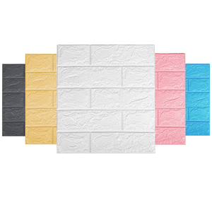 Paneles de Pared Autoadhesivos con Diseño Geométrico Moderno 3D, Adhesivos de Vinilo para Pared con Efecto Ladrillo, Resistentes a la Humedad, para Decoración de Casas y Apartamentos - Product Image 2