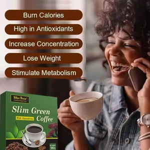 Café Instantáneo Verde Slim Arabica <span class=keywords><strong>Sin</strong></span> Azúcar, Caja de 180g, Especias y Hierbas, Saborizante de Grado Alimenticio, Café Adelgazante - Product Image 3