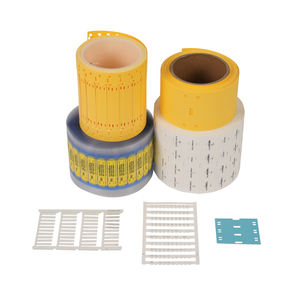 Термоусадочные этикетки-наклейки для кабелей, маркировочные, с возможностью печати, для идентификации кабелей, термоусадочные кабельные бирки-маркеры - Product Image 1