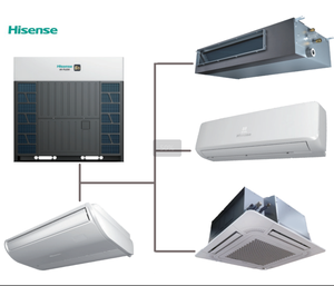 نظام تكييف هواء محول تيار مستمر مركزي مشترك لتدفق الهواء من Hisense VRF/VRV 290000Btu للمكتب يشمل أجهزة استشعار أساسية - Product Image 1