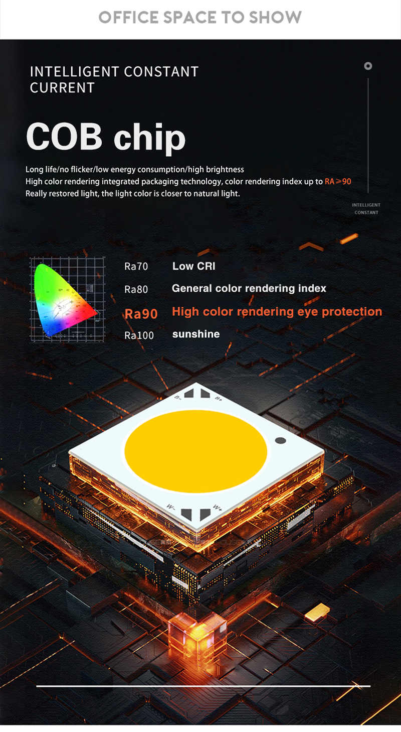 COB 220V Ceiling Cylinder Surface Mounted Downlight For Showroom