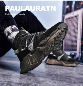 Ultime novità da uomo di alta nuova piattaforma personalizzata da uomo di lusso di alta qualità semplice bianco mostra scarpe grige scarpe Sneakers - Product Image 3