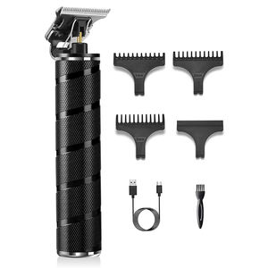 Afeitadora <span class=keywords><strong>de</strong></span> <span class=keywords><strong>peluquería</strong></span> profesional con cuchilla en T para hombres, recortadora <span class=keywords><strong>de</strong></span> barba <span class=keywords><strong>de</strong></span> peluquero, máquina para cortar cabello recargable - Product Image 5