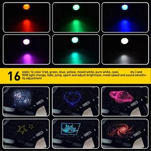 Lumière de ciel étoilé pour voiture, lampe d'ambiance à fibres optiques pour la maison, contrôle musical, éclairage de plafond RGB 12W, interface 1/2, LED 8 couleurs - Product Image 4