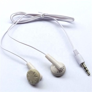 Auriculares desechables blancos, los más baratos, para autobús o avión, regalo escolar, uso único - Product Image 5