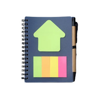 Carnet à spirales personnalisé avec couverture en papier kraft, stylo et notes adhésives A5/A6, cadeau promotionnel
