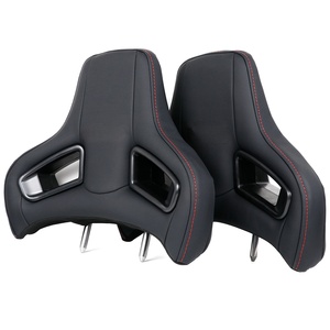 Reposacabezas Universal para Auto de Carreras, Negro y Azul, Dos Tonos, Cuero PU, Asiento Deportivo Tipo Bucket, Reposacabezas Modificado, Accesorios Interiores para Auto - Product Image 5