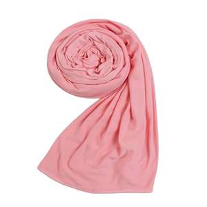 ฮิญาบผ้าชีฟองแบบสั่งทำผ้าพันคอสีพื้นผ้าโพกศีรษะแบบสบายๆระบายอากาศได้ดีสำหรับผู้หญิงชาวมาเลเซีย - Product Image 4