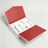 Boîte cadeau rigide magnétique en forme d'enveloppe personnalisée, boîte en papier rigide pliable blanc mat de luxe, emballage haut de gamme pour cosmétiques
