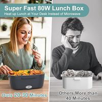 Lonchera Eléctrica Portátil en Oferta, Calentador de Alimentos 220v/110v/12v/24v, Lonchera Eléctrica