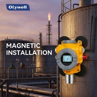 Detector de Gas Removible con Alarma Magnética Inalámbrica, Sin Instalación Requerida para Pruebas Temporales