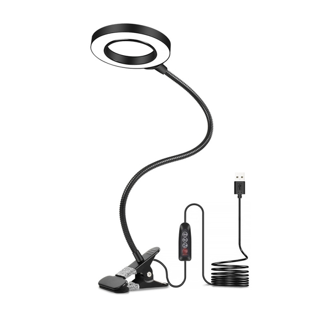 OKYN-Y0015 Professional Clip on LED Ring Light for Soldering Stations Jewelry Making and Watch Repair Workshop