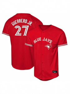 Broderie personnalisée en gros, Toronto <span class=keywords><strong>Blue</strong></span> <span class=keywords><strong>Jays</strong></span> # <span class=keywords><strong>Maillot</strong></span> de <span class=keywords><strong>baseball</strong></span>/softball à manches courtes en maille poly, unisexe, adulte, avec logo sur le devant - Product Image 2