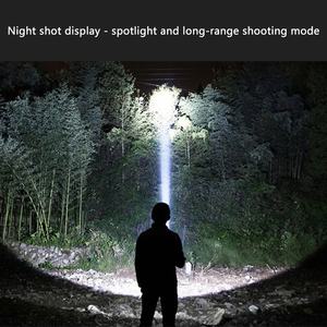 USB Có Thể Sạc Lại Kính Thiên Văn LED Đèn Pin Năng Lượng Mặt Trời Powered Ngoài Trời Cắm Trại Đèn Lồng ABS Cơ Thể Làm Việc Khẩn Cấp <span class=keywords><strong>Torch</strong></span> - Product Image 6