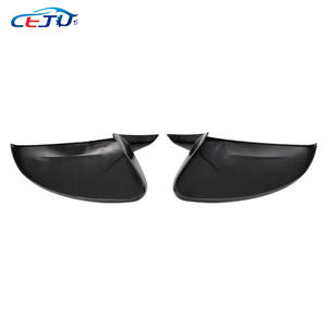 Cubierta de <span class=keywords><strong>espejo</strong></span> retrovisor de coche negro brillante aspecto de fibra de carbono estilo cuerno tapa de <span class=keywords><strong>espejo</strong></span> carcasa de <span class=keywords><strong>espejo</strong></span> para <span class=keywords><strong>Peugeot</strong></span> <span class=keywords><strong>308</strong></span> - Product Image 4