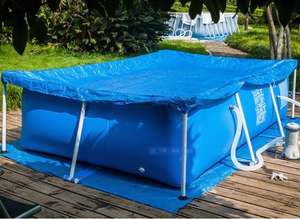 Couverture de piscine gonflable rectangulaire hors sol en PE pour centres de natation, taille 120 pouces * 72 pouces (305 cm * 183 cm) - Product Image 6