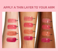 NICE FACE Lip Gloss Dewy Glow Tekstur Lembut Seperti Sutra, Lip Gloss Berkilau Cerah, Lip Gloss Rias Bibir