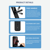 Cerradura Inteligente para Puerta con Huella Dactilar, Tuya Wifi, TTLock, Entrada sin Llave, Biométrica, Cerradura Electrónica para Hogar y Oficina