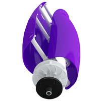 Puissance silencieuse de turbine d'axe vertical de fleur de tulipe de vent pour la maison 200W 500W 800W 12V 24V 48V système de générateur d'énergie d'air hors réseau