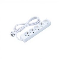Meilleure multiprise anti-surtension 5 prises en cuivre et plastique de qualité industrielle/hospitalière CE/GS pour 250V 16A avec cordon long