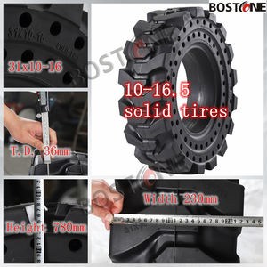 बॉबकैट के लिए सॉलिड रबर टायर फोर्कलिफ्ट औद्योगिक ट्रेलर स्किड स्टीयर 10x16.5 12x16.5 लोडर टेलीहैंडलर व्हील लोडर मैनलिफ्ट - Product Image 2