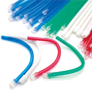Prezzo di fabbrica fornitura dentale plastica usa e getta aspirasaliva colorata