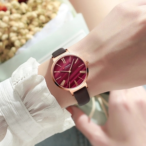 Montre Curren 9076 de luxe pour femme, bracelet original en acier inoxydable et cuir, mouvement <span class=keywords><strong>à</strong></span> <span class=keywords><strong>quartz</strong></span>, prête <span class=keywords><strong>à</strong></span> être expédiée - Product Image 5