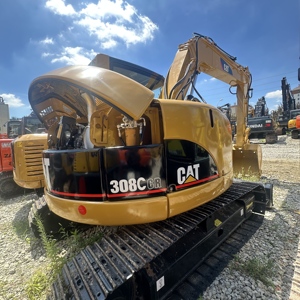 Excavatrice sur chenilles Cat 308ccr d'occasion, fiable et à haute capacité de levage, idéale pour la préparation de petits sites d'exploitation minière et la construction de murs de soutènement. - Product Image 1
