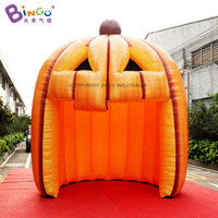 Tente Gonflable Géante Publicitaire Personnalisée en Forme de Maison Hantée, Tunnel Gonflable Géant, Tente Citrouille Gonflable pour Décoration Extérieure d'Halloween