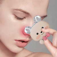 Planche Guasha en forme d'ours mignon en acier inoxydable de qualité supérieure pour le massage du visage, outils de soins de la peau portables pour le levage du cou