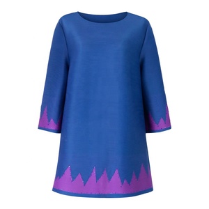 Kadınlar için 2020 yeni takım elbise Set pantolon takım elbise baskılı uzun kollu kristal mavi artı boyutu anne giymek rahat kıyafet Maxi - Product Image 5