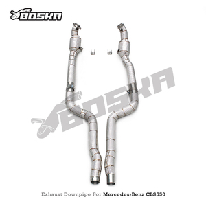 ท่อไอเสีย Boska SS304 สำหรับ Mercedes-Benz CLS550 4.7T ปี 2012-2016 พร้อมแผ่นกันความร้อนและตัวเร่งปฏิกิริยาแบบ 100-300 เซลล์ - Product Image 6