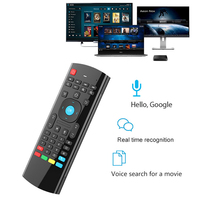 MX3 Mouse udara Mini nirkabel 2.4G, Mouse udara dengan lampu latar, kontrol jarak jauh Universal, belajar IR untuk PC Android, TV Box