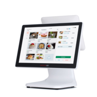 Sortie d'usine 15.6 ''double écran tactile POS Terminal Android Caisse enregistreuse Restauration Industrie POS Système