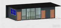Café-restaurant en conteneur métallique extensible, écologique, à installation rapide, structure métallique, portable, construction rapide
