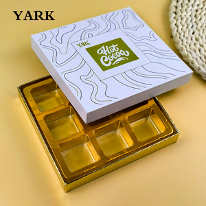 กล่องบรรจุภัณฑ์ของขวัญช็อกโกแลตแบบกำหนดเองสุดหรูพร้อมโลโก้ วัสดุรีไซเคิล พิมพ์ลายทองบนกระดาษแข็งสำหรับขนมขบเคี้ยว ขายส่ง - Product Image 1