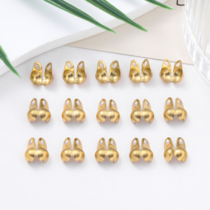 Cierre de mariposa de acero inoxidable para la fabricación de pulseras, accesorio de joyería DIY, hebilla de extremo chapada al vacío AC4804 - Product Image 3