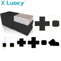 Nouveau style marbre affichage valise quartz artificiel pierre échantillon boîte vitrine quartz échantillon boîte pierre échantillons valise