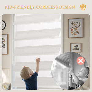 וילון גלילה אלחוטי חדש בעיצוב פרפר, וילון שקוף פרפר, וילונות יום ולילה לחלון פנימי, חדר שינה - Product Image 6