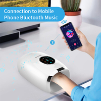 Phenitech 2024 Elektrischer Luftdruck-Handmassager mit Vibration und Wärmefunktion Handflächen-Massagegerät mit Musik