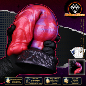 Vente en gros : Dildo Monstre Fantaisie pour Débutants de 10,98'' avec Grand Nœud, Plug Anal en Silicone, Masseur Point G avec Ventouse Puissante - Product Image 5