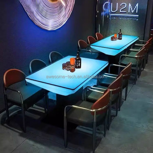 STUDIO 45 LED PRO ACCU Leuchtende Tische, Beleuchtete Möbel für Empfang, Hotel, Restaurant, LED Konferenztisch - Product Image 3