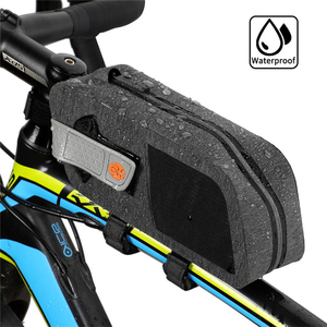 Sac de cadre de vélo de montagne WEST BIKING pour VTT, sacoche de téléphone portable multifonctionnelle pour tube supérieur, sacoche triangulaire avant pour vélo - Product Image 2