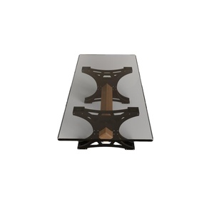 Muebles de Salón Personalizados, Mesa Auxiliar Redonda de Metal y Mármol Travertino, Mesa de Centro Moderna Nórdica de Travertino - Product Image 3