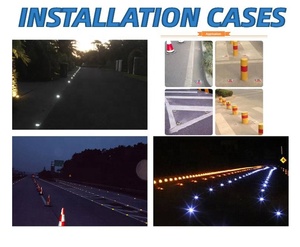 Productie van IP68 CE-gecertificeerde reflecterende veiligheidsverlichting voor opritten, knipperende LED-zonne-aangedreven wegmarkeringen, verkeersmarkeringen - Product Image 4