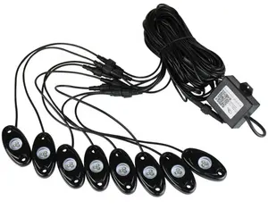 8pods RGB LED Rock Light APP Controllable for Offroad LED Rock Light Ace Lighting Group