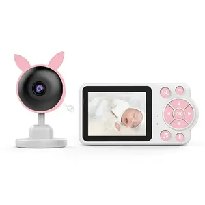 OEM定制双向音频智能无线旅行视频音频智能温度婴儿监控摄像头带摄像头睡眠婴儿手机