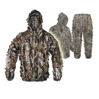 Combinaison de camouflage 3D effet bionique unisexe pour adultes, idéale pour le tir, la chasse, l'entraînement sur le terrain et les jeux de rôle (CS) – Imperméable
