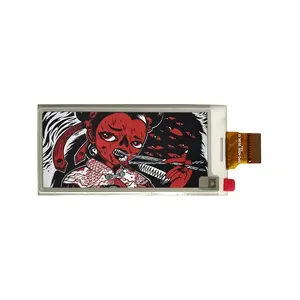 Venda quente 2,9 polegadas 128*296 3 cores (preto branco e vermelho) SPI E-paper Módulo Eink Display Fabricante Black \ White \ red Sem